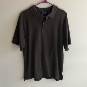 💜 Jos A Bank Men’s Brown Polo Shirt Sz Large